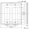 神保電器 コンセントプレート 《スリムサスト》 2連用 6(3+3)個口 コンセントプレート 《スリムサスト》 2連用 6(3+3)個口 WSD-33 画像2