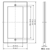 神保電器 スイッチプレート 1連用 スイッチプレート 1連用 QWP-1 画像2