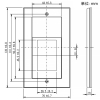 神保電器 スイッチ+コンセントプレート スイッチ+2個口 スイッチ+コンセントプレート スイッチ+2個口 QWC-5 画像2