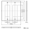 神保電器 コンセントプレート 2連用 6(3+3)個口 コンセントプレート 2連用 6(3+3)個口 QWD-33 画像2