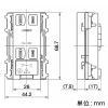 神保電器 アースターミナル付ダブルコンセント 15A 125V ピュアホワイト アースターミナル付ダブルコンセント 15A 125V ピュアホワイト JEC-BN-55EK-PW 画像2