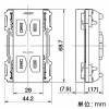 神保電器 ダブルコンセント 15A 125V ピュアホワイト ダブルコンセント 15A 125V ピュアホワイト JEC-BN-55K-PW 画像2