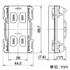 神保電器 トリプルコンセント 15A 125V ピュアホワイト トリプルコンセント 15A 125V ピュアホワイト JEC-BN-555K-PW 画像2