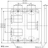 神保電器 NKPプレート 2連用 3(2+1)個口 ピュアホワイト NKPプレート 2連用 3(2+1)個口 ピュアホワイト NKP-2+1UF-PW 画像2