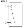 神保電器 埋込クワイトスイッチ 15A 300V 片切 埋込クワイトスイッチ 15A 300V 片切 SF-115-1 画像2