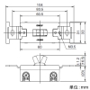 神保電器 埋込クワイトスイッチ 15A 300V 両切 埋込クワイトスイッチ 15A 300V 両切 SF-115-2 画像3