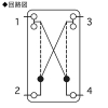 神保電器 埋込クワイトスイッチ 15A 300V 4路 埋込クワイトスイッチ 15A 300V 4路 SF-115-4 画像2