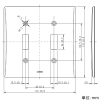 神保電器 ニューメタルプレート 埋込スイッチ2連用 ニューメタルプレート 埋込スイッチ2連用 803A-2 画像2