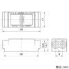 神保電器 ジョインター 1P4端子 中型 再用型 20A 300V 赤 ジョインター 1P4端子 中型 再用型 20A 300V 赤 JJ-1-42R 画像2