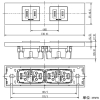 神保電器 【受注生産品】コンセントセット 家具・機器用 2個口 シボ加工品 ソリッドグレー 【受注生産品】コンセントセット 家具・機器用 2個口 シボ加工品 ソリッドグレー KAG-2701 画像2