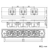 神保電器 【受注生産品】コンセントセット 家具・機器用 3個口 シボ加工品 ソリッドグレー 【受注生産品】コンセントセット 家具・機器用 3個口 シボ加工品 ソリッドグレー KAG-3701 画像2