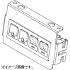 TERADA(寺田電機製作所) 電話+情報(CAT6)器具ブロック ≪テラコン≫ CAT6×2+TEL×2 TMK・TSK・CCMシリーズ用 マルチタイプ(打込) TSM00054