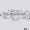 TERADA(寺田電機製作所) 低床用フロアコンセント丸形プレート器具 ≪テラコン≫ プレート+接地2P15A125V平刃×1 LSF60シリーズ 電線管床工事用 シルバー 低床用フロアコンセント丸形プレート器具 ≪テラコン≫ プレート+接地2P15A125V平刃×1 LSF60シリーズ 電線管床工事用 シルバー LSF6005H 画像4