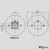 TERADA(寺田電機製作所) 低床用フロアコンセント丸形プレート器具 ≪テラコン≫ プレート+CAT5E×1 LSF60シリーズ 電線管床工事用 シルバー 低床用フロアコンセント丸形プレート器具 ≪テラコン≫ プレート+CAT5E×1 LSF60シリーズ 電線管床工事用 シルバー LSF6095H 画像3