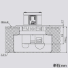 TERADA(寺田電機製作所) 上下動型コンセント ≪テラコン≫ 二つ穴直付タイプ 接地2P15A125V×2 TFB55シリーズ 電線管床工事用 シルバー 上下動型コンセント ≪テラコン≫ 二つ穴直付タイプ 接地2P15A125V×2 TFB55シリーズ 電線管床工事用 シルバー TFB55713 画像3