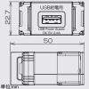 TERADA(寺田電機製作所) 埋込USB給電用コンセント 1ポート Type-A ブラック 埋込USB給電用コンセント 1ポート Type-A ブラック USB-R3707BK 画像3