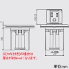 TERADA(寺田電機製作所) 壁用プッシュコンセント AC100V コンセント2口 接地付き・カギ無し ホワイト 壁用プッシュコンセント AC100V コンセント2口 接地付き・カギ無し ホワイト UCW200W 画像3