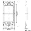 神保電器 取付枠 ライトコントロールスイッチ専用 1連用 取付枠 ライトコントロールスイッチ専用 1連用 WJH-1 画像2