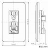 神保電器 接地ダブルコンセント アースターミナル付 ピュアホワイト 接地ダブルコンセント アースターミナル付 ピュアホワイト WJ03451PW 画像2