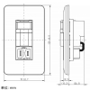 神保電器 ナイトライト+1連コンセント 感熱センサ・明るさセンサ付 ナイトライト+1連コンセント 感熱センサ・明るさセンサ付 WJ03675PW 画像4