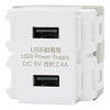神保電器 埋込USB給電用コンセント TypeA 2ポート ピュアホワイト R3701B01C