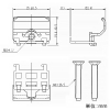 神保電器 はさみ金具 機器用プレート専用 壁厚6〜18mm対応 2個1組 はさみ金具 機器用プレート専用 壁厚6〜18mm対応 2個1組 BHP-18 画像3