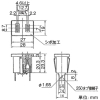 神保電器 はめ込コンセント 機器用 15A 125V ピュアホワイト はめ込コンセント 機器用 15A 125V ピュアホワイト 1341PW 画像2