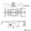 神保電器 埋込コンセント 2P 20A 250V 黒 埋込コンセント 2P 20A 250V 黒 CF-2202-B 画像2