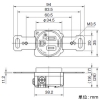 神保電器 埋込接地コンセント 2PE 15A 125V 黒 埋込接地コンセント 2PE 15A 125V 黒 1136A-B 画像2