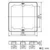 神保電器 エレガンス用継枠 2連用 13mmタイプ エレガンス用継枠 2連用 13mmタイプ BAN-13-2P-PW 画像2