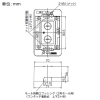 神保電器 露出ボックス 1連用 標準型38mm 白 露出ボックス 1連用 標準型38mm 白 MSB-F1 画像2