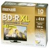 マクセル 録画用ブルーレイディスク BD-R XL ひろびろワイドレーベルディスク 1回録画用 100GB(片面3層) 2〜4倍速対応 10枚入 BRV100WPE.10S