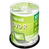マクセル データ用DVD-R ホワイトディスク ひろびろレーベルディスク 1回記録用 片面4.7GB 1〜16倍速対応 スピンドルケース 100枚入 DR47PWE.100SP