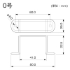 マサル工業 固定バンド 0号 屋外用エムケーダクト付属品 チョコ 固定バンド 0号 屋外用エムケーダクト付属品 チョコ MDA09 画像2