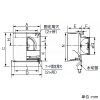パナソニック 角形パイプフード 《カクピタフード》 ステンレス製 遮蔽板付 ガラリ付 防火ダンパー付 パイプ径φ150mm 角形パイプフード 《カクピタフード》 ステンレス製 遮蔽板付 ガラリ付 防火ダンパー付 パイプ径φ150mm VB-JCG150SA 画像2