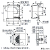 パナソニック 角形パイプフード 《カクピタフード》 ステンレス製 自然給気口スラリセット 遮蔽板付 ガラリ付 パイプ径φ150mm 角形パイプフード 《カクピタフード》 ステンレス製 自然給気口スラリセット 遮蔽板付 ガラリ付 パイプ径φ150mm VB-GJCS150 画像2