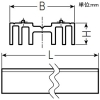 未来工業 配管モール用スペーサー ≪RMモール≫ 全長1m 厚さ10mm 25M用 配管モール用スペーサー ≪RMモール≫ 全長1m 厚さ10mm 25M用 RMSPY-25MW 画像2