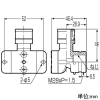 未来工業 座付給水栓エルボ RMKWN用 Wタイプ継手 Rc1/2ねじ 適合給水栓用壁カバーRMKWN-20M 座付給水栓エルボ RMKWN用 Wタイプ継手 Rc1/2ねじ 適合給水栓用壁カバーRMKWN-20M SKE-13A-15T 画像2