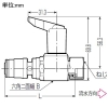 未来工業 バルブ付ユニオンアダプター Sタイプ継手 逆止弁無し G3/4ねじ ノンアスベストパッキン付 バルブ付ユニオンアダプター Sタイプ継手 逆止弁無し G3/4ねじ ノンアスベストパッキン付 SUV-16H-20 画像2