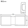 未来工業 混合水栓用壁カバー RMモールペア用 20M用 ベース付 混合水栓用壁カバー RMモールペア用 20M用 ベース付 RMPKWN-20M 画像2