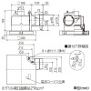 三菱 ダクト用換気扇 天井埋込形 サニタリー用 消音形 フラットインテリアタイプ 24時間換気機能付 接続パイプφ100mm 埋込寸法205mm角 ダクト用換気扇 天井埋込形 サニタリー用 消音形 フラットインテリアタイプ 24時間換気機能付 接続パイプφ100mm 埋込寸法205mm角 VD-13ZLEC14-FPS 画像2