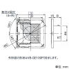 パナソニック 給排気グリル 壁・天井用 パイプ径φ150mm シャッター・フィルター付 ホワイト 給排気グリル 壁・天井用 パイプ径φ150mm シャッター・フィルター付 ホワイト VB-GE150P 画像2