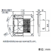 パナソニック 吸込グリル 天井用 パイプ径φ150mm シャッター・着脱式前面フィルター付 ホワイト 吸込グリル 天井用 パイプ径φ150mm シャッター・着脱式前面フィルター付 ホワイト VB-GD150P-W 画像2