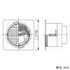 パナソニック 薄形給排気グリル 床用 パイプ径φ100mm ホワイト 薄形給排気グリル 床用 パイプ径φ100mm ホワイト VB-GH100P-W 画像2
