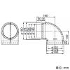 パナソニック 断熱エルボ パイプ径φ150mm 片側アダプター付 断熱エルボ パイプ径φ150mm 片側アダプター付 VB-KE155M 画像2