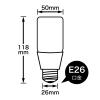 ヤザワ T形LED電球  100W形相当  E26  電球色 T形LED電球  100W形相当  E26  電球色 LDT13LG 画像3