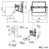 岩崎電気 LED投光器 《LEDioc FLOOD AVANT》 屋外専用 重耐塩仕様 250クラス メタルハライドランプ700W相当 狭角タイプ 昼白色 初期照度補正機能付 LED投光器 《LEDioc FLOOD AVANT》 屋外専用 重耐塩仕様 250クラス メタルハライドランプ700W相当 狭角タイプ 昼白色 初期照度補正機能付 E38001N/NSAJ2 画像2