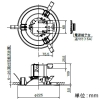 岩崎電気 LEDダウンライト 《LEDioc》 クラス200 コンパクト形蛍光ランプFHT42W相当 固定出力形 埋込穴φ200mm 昼白色 電源ユニット内蔵形 LEDダウンライト 《LEDioc》 クラス200 コンパクト形蛍光ランプFHT42W相当 固定出力形 埋込穴φ200mm 昼白色 電源ユニット内蔵形 EDL20025W/NSAN9 画像2