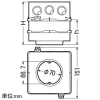 未来工業 #【受注取り寄せ品】四角PCボックス 鉄塗代カバー付 打設厚85mm 塗代カバー丸型 【受注取り寄せ品】四角PCボックス 鉄塗代カバー付 打設厚85mm 塗代カバー丸型 4CBL-T1185A 画像2