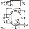 未来工業 冷媒管クリップ W3/8ボルト用 ペア管用 タテ型 銅管2分4分用 冷媒管クリップ W3/8ボルト用 ペア管用 タテ型 銅管2分4分用 BWCT-24B3 画像2